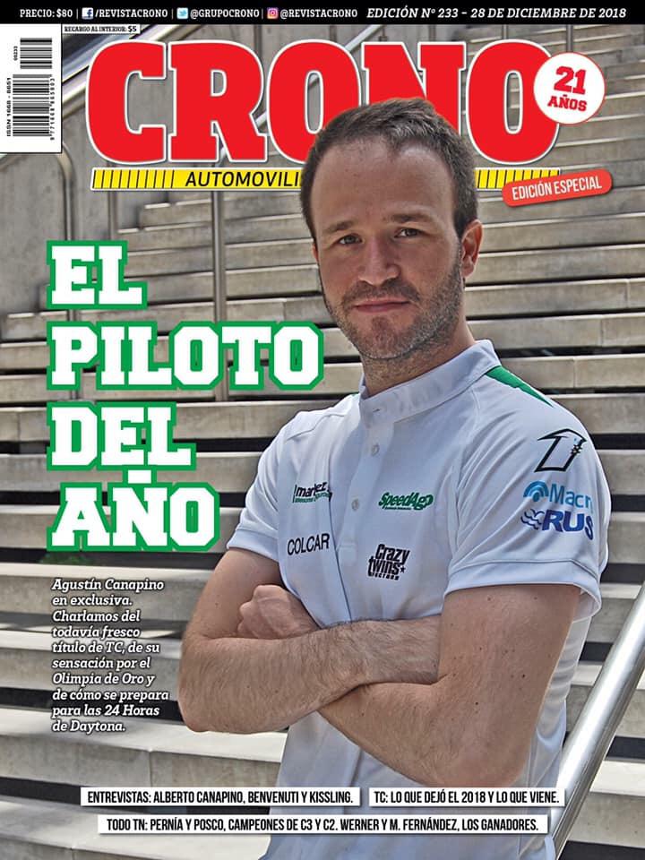 Revista Crono. El piloto del año.  Tapa